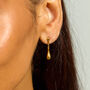 Gold Plated Falling Drip Earrings, thumbnail 2 of 4