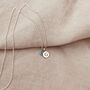 Sterling Silver Initial Birthstone Necklace, thumbnail 6 of 6