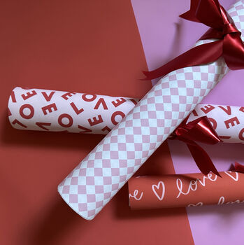 Valentine's Block Love Wrapping Paper, 7 of 7