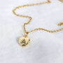 Gold Plated Heart Necklace With Rainbow Alphabet Letter, thumbnail 6 of 8