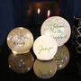 Personalised Medium LED Gold Glitter Light Globe, thumbnail 4 of 4