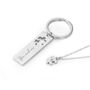 Personalised Puzzle Piece Necklace And Keyring Set, thumbnail 5 of 5