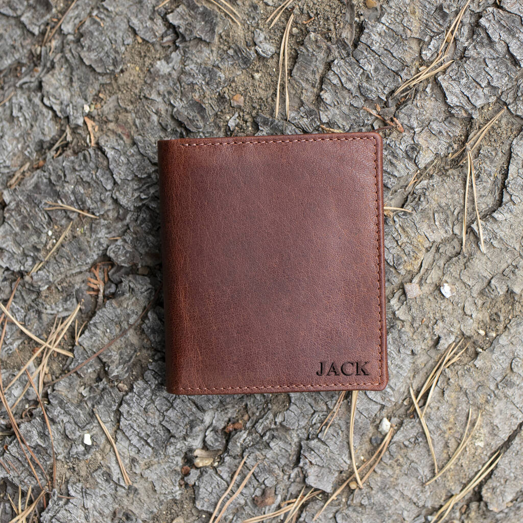 Personalised Notecase Leather Wallet Rfid Safe, 1 of 12