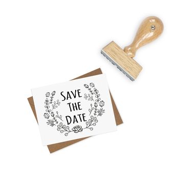 ‘Save The Date’ Cactus Design Wedding Stamp, 2 of 3