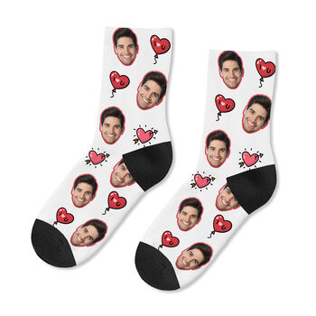 Personalised I Love You Face Socks, 4 of 4