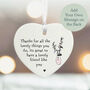 Personalised Porcelain Heart Thank You Friendship Keepsake Gift, thumbnail 1 of 2