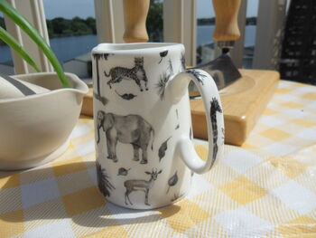 Cream Jug In Black Safari Design, 4 of 8