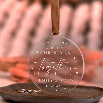 Our First Christmas Together Bauble Gift For Couples, 11 of 11