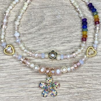Pearl, Daisy And Rainbow Bracelet, 6 of 9
