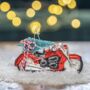 Motorbike With Christmas Tree Bauble, thumbnail 3 of 5