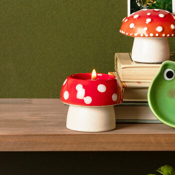 Ceramic Mushroom Tea Light Holder, 3 of 5