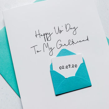 Personalised Happy Us Day Mini Envelope Card, 3 of 6