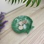 Emerald Green Seashell Trinket Tray/ Soap Dish, thumbnail 3 of 8