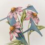 E Is For Echinacea Coloured Initial Print, thumbnail 7 of 10