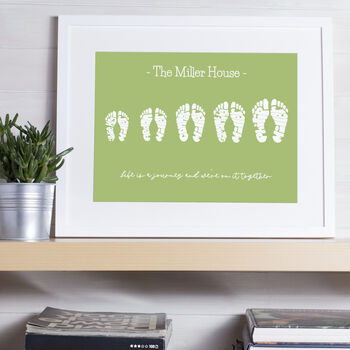 Small Personalised Family Foot Print, 4 of 7