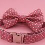 Pink Polkadot Dog Bow Tie, thumbnail 5 of 9