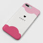 Personalised Pink Scallop Phone Case, thumbnail 5 of 6