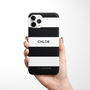 Personalised Monochrome Stripe Phone Case, thumbnail 2 of 5
