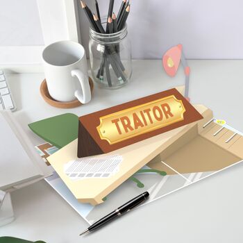Farewell Traitor 3D Pop Up Funny Leaving Goodbye Card, 8 of 8