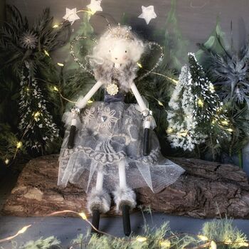 Personalised Vintage Style Christmas Hand Crafted Fairy, 3 of 8