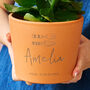 Personalised Gardening Gift Terracotta Plant Pot, thumbnail 2 of 4
