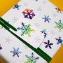 Luxury Snowflake Christmas Wrapping Paper Gift Tag Set, thumbnail 1 of 8