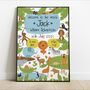 Personalised Keepsake Birth Print Bold Jungle, thumbnail 5 of 6