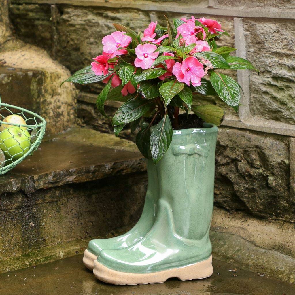 Welly Boots Garden Planter Collection By Dibor
