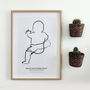 'The Hip' Personalised To Scale New Baby Print, thumbnail 4 of 6