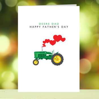 Deere Dad Happy Father's Day Tractor Card, 2 of 2