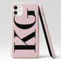 Personalised Dusty Pink Initial Phone Case, thumbnail 6 of 6