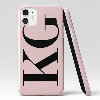 Personalised Dusty Pink Initial Phone Case, 6 of 6