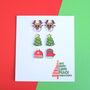 Mix And Match Christmas Stud Acrylic Earrings, thumbnail 1 of 12