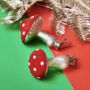 Two Mushroom Decorative Tree Clips, thumbnail 1 of 3