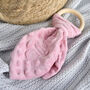 Bunny's Ears Personalised Teether Ring, thumbnail 5 of 7