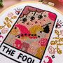 'The Fool' Tarot Cross Stitch Kit, thumbnail 2 of 4