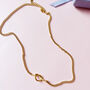 'Tie The Knot' Curb Chain Necklace Bridesmaid Gift, thumbnail 6 of 8