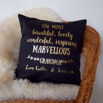 Personalised Marvellous Gran Cushion, 2 of 2