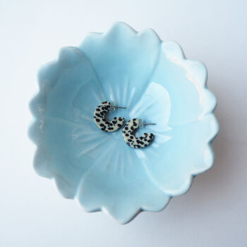 Marble Terrazzo Super Mini Hoop Earrings, 6 of 7