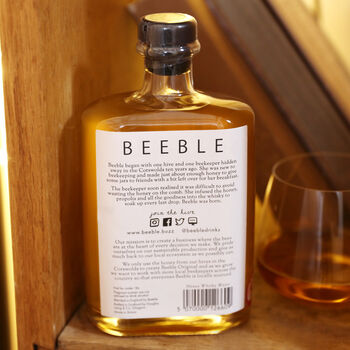 Personalised 50cl Bottle Of Beeble Honey Whisky, 2 of 2