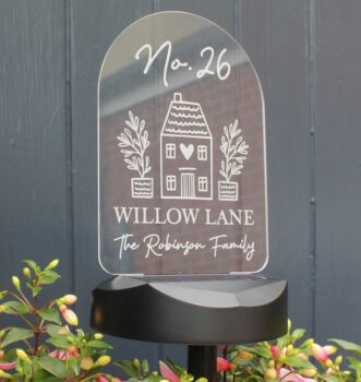 Personalised New Home Outdoor Solar Light, 3 of 5