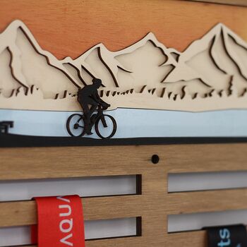 Cycling 3D Medal Hanger, 4 of 6