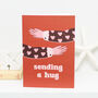 'Sending A Hug' Greeting Card, thumbnail 4 of 5