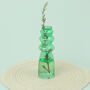 Stella Green Glass Ribbed Abstract Vase By G Decor, thumbnail 1 of 4