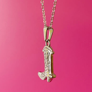 'We're A Right Pair' Cowboy Boot Friendship Necklace, 10 of 11