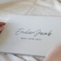 Custom Modern Linen Wedding Guest Book, thumbnail 3 of 7