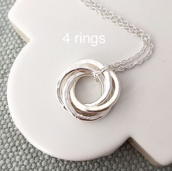 Interlinked Rings Necklace, 9 of 11