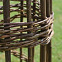Two Handmade Spiral Willow Garden Obelisks, thumbnail 3 of 4