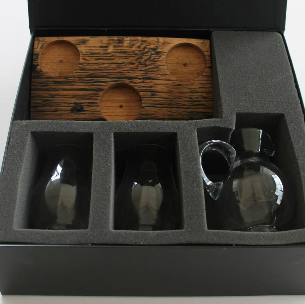 glencairn whisky glass and jug holder set by phil rao studio two