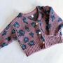 Personalised Baby Girl Leopard Cardigan With Name, thumbnail 5 of 10